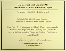 Scoliosis Research Society - Certificate 2